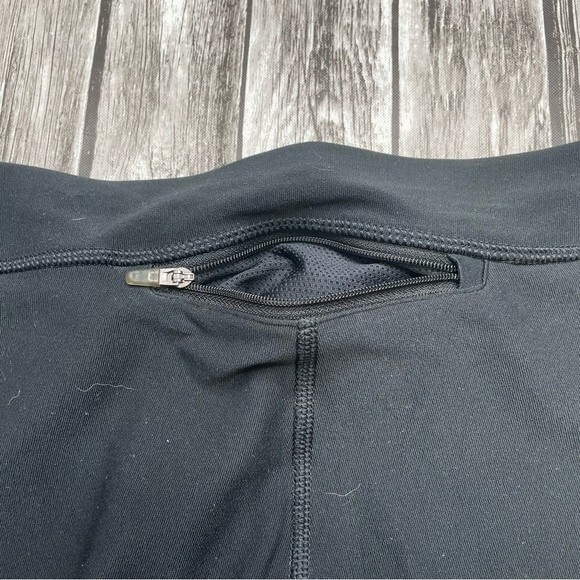 Nike Women's Short Leggings Bermuda Length Dri-Fit M Med Medium Black White - Picture 4 of 11